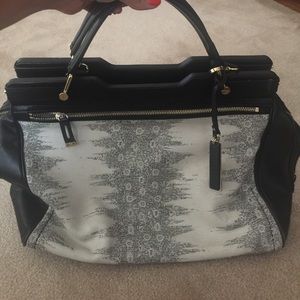 Vince Camuto black and white handbag