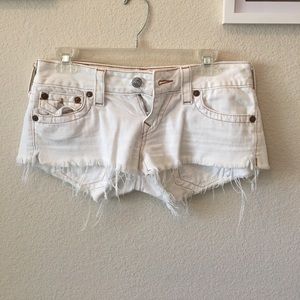 White True Religion Shorts