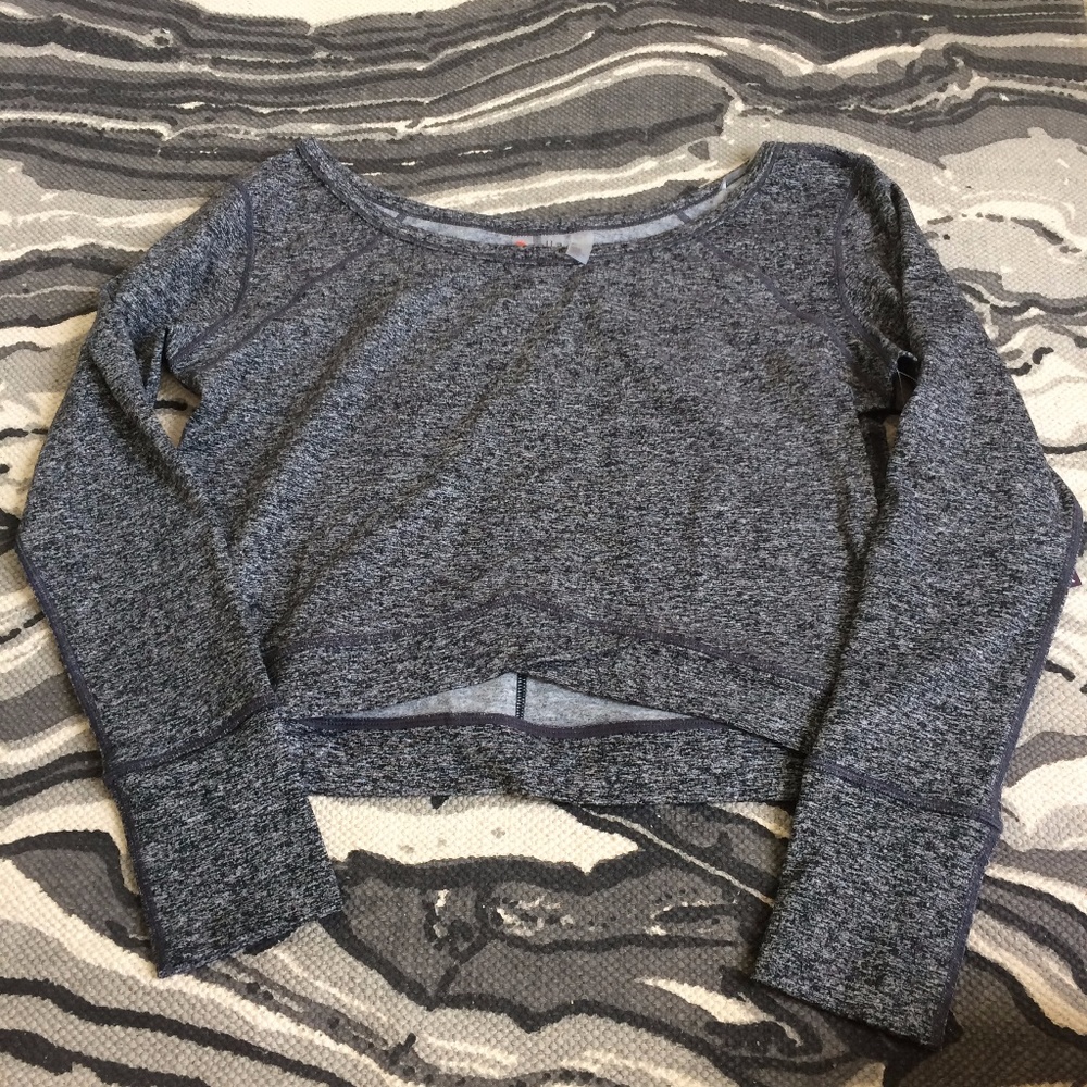 Zella Gray fitness pullover S