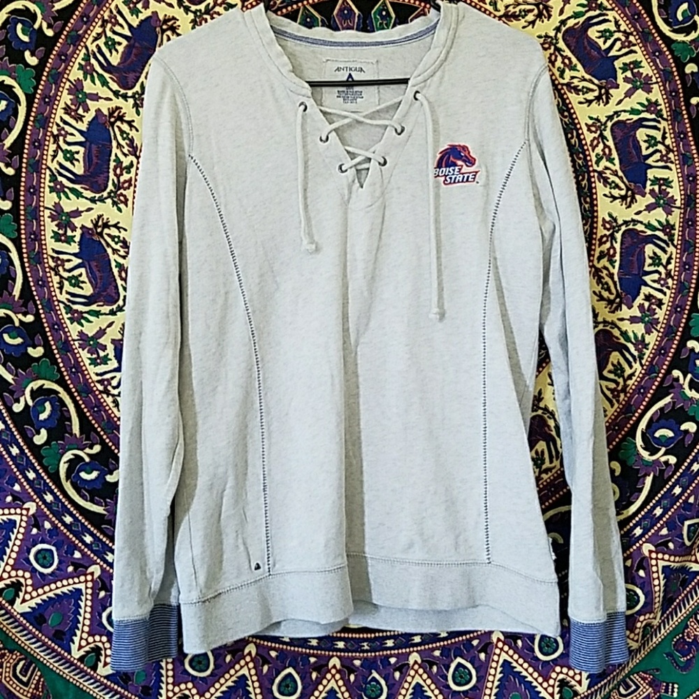 Boise State Bronco Lace-up Sweatshirt