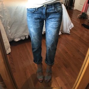 Current/Elliott The Boyfriend Blue Rose jeans