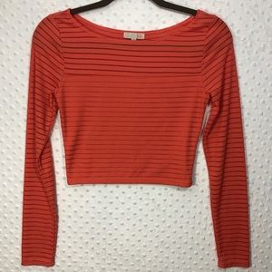 Gianni Bini long sleeve crop top size Medium
