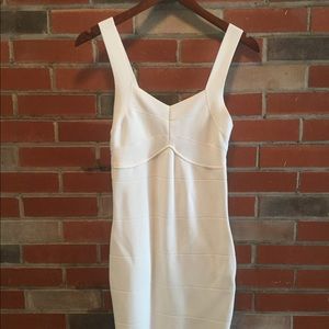 White body wrap dress