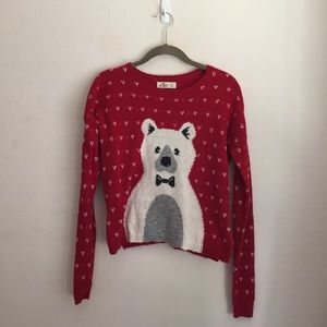 A&F polar bear sweater