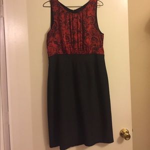 Rose print dress
