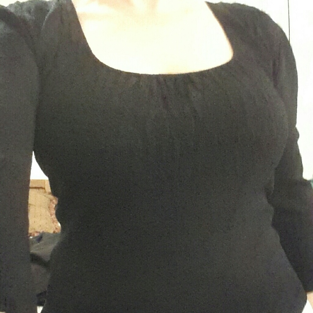 Betty Paige stylish black top, M