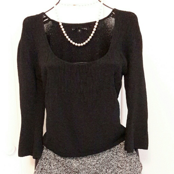 Betty Paige stylish black top, M - Picture 2 of 4