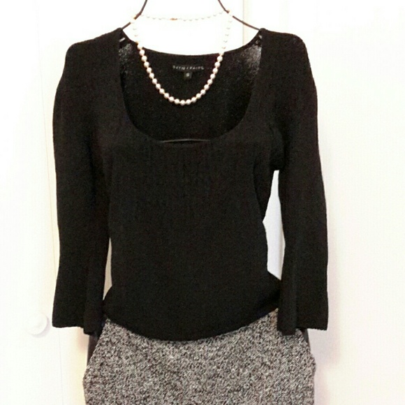 Betty Paige stylish black top, M - Picture 4 of 4