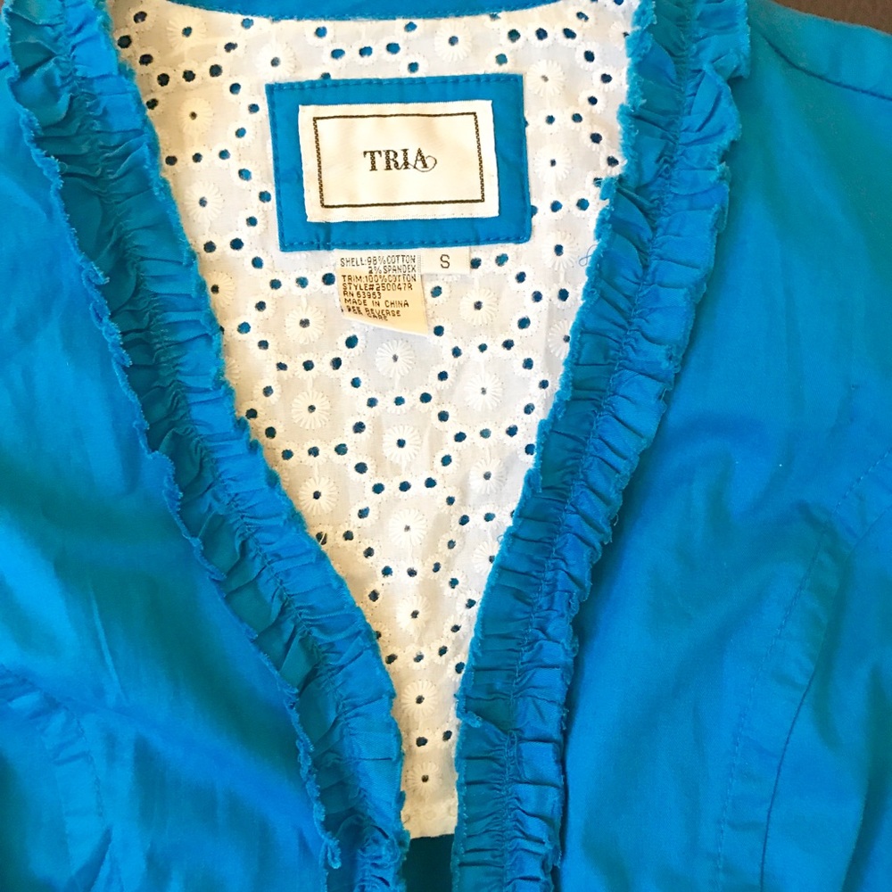 Blue Ruffle Jacket - Picture 3 of 7