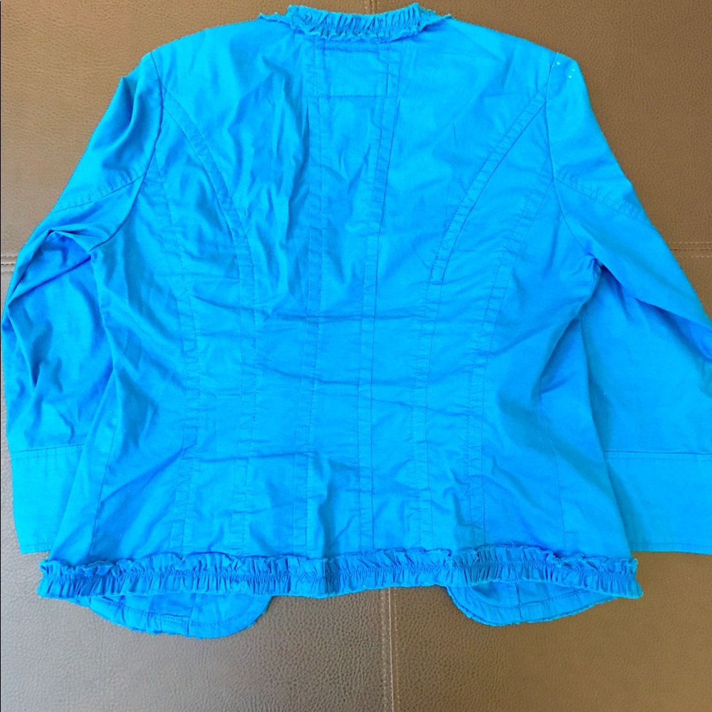 Blue Ruffle Jacket - Picture 4 of 7