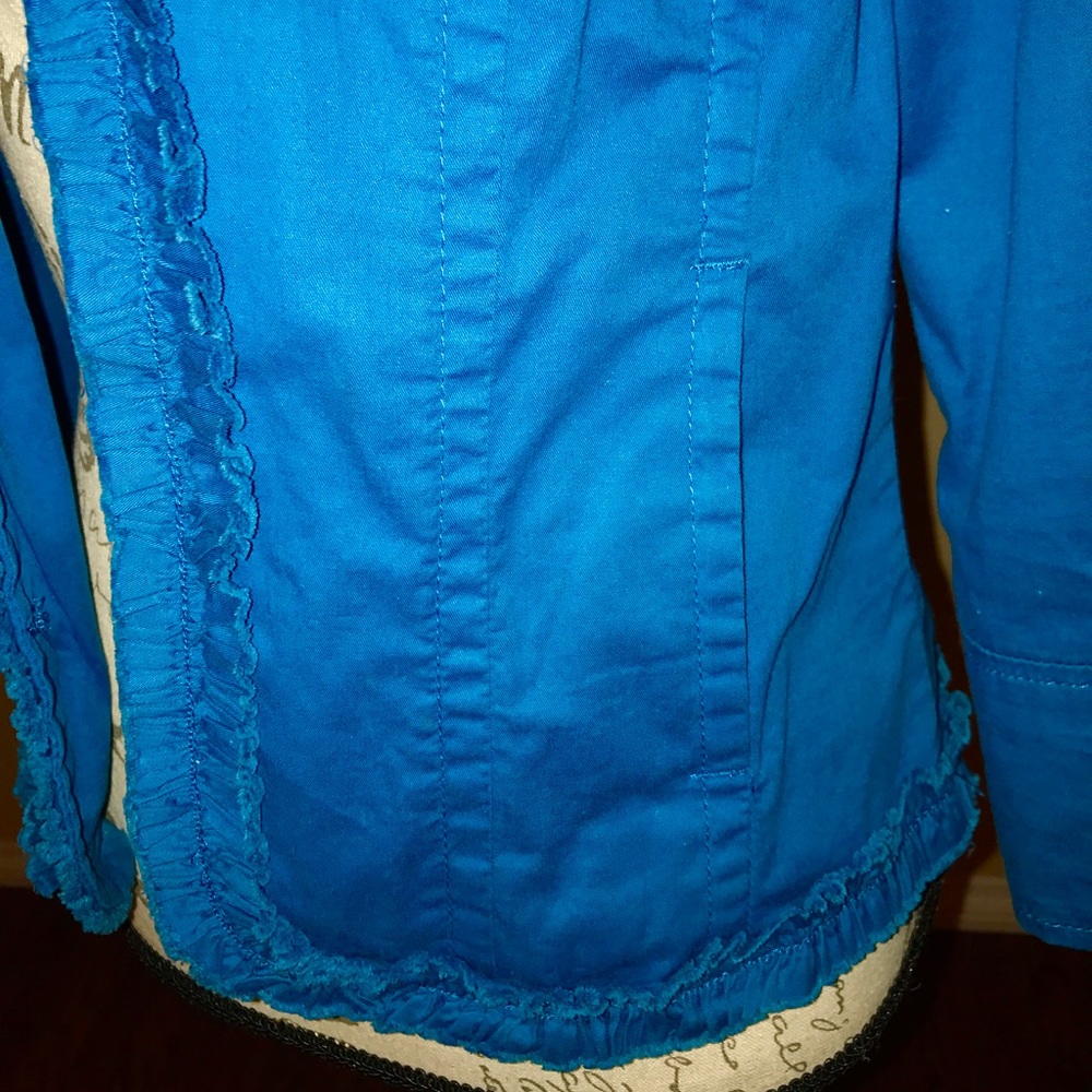 Blue Ruffle Jacket - Picture 7 of 7