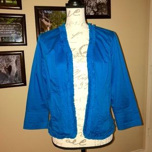 Blue Ruffle Jacket
