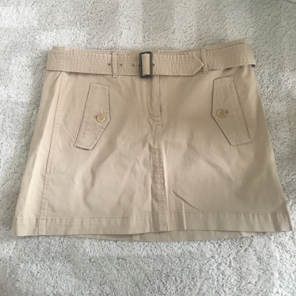 Theory Khaki Mini Skirt