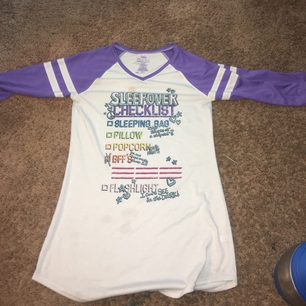 JUSTICE purple sleeping gown