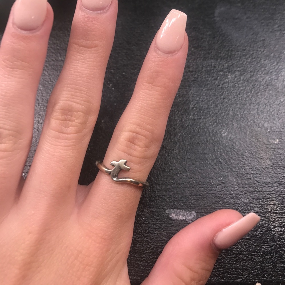 James Avery Initial "T" Ring