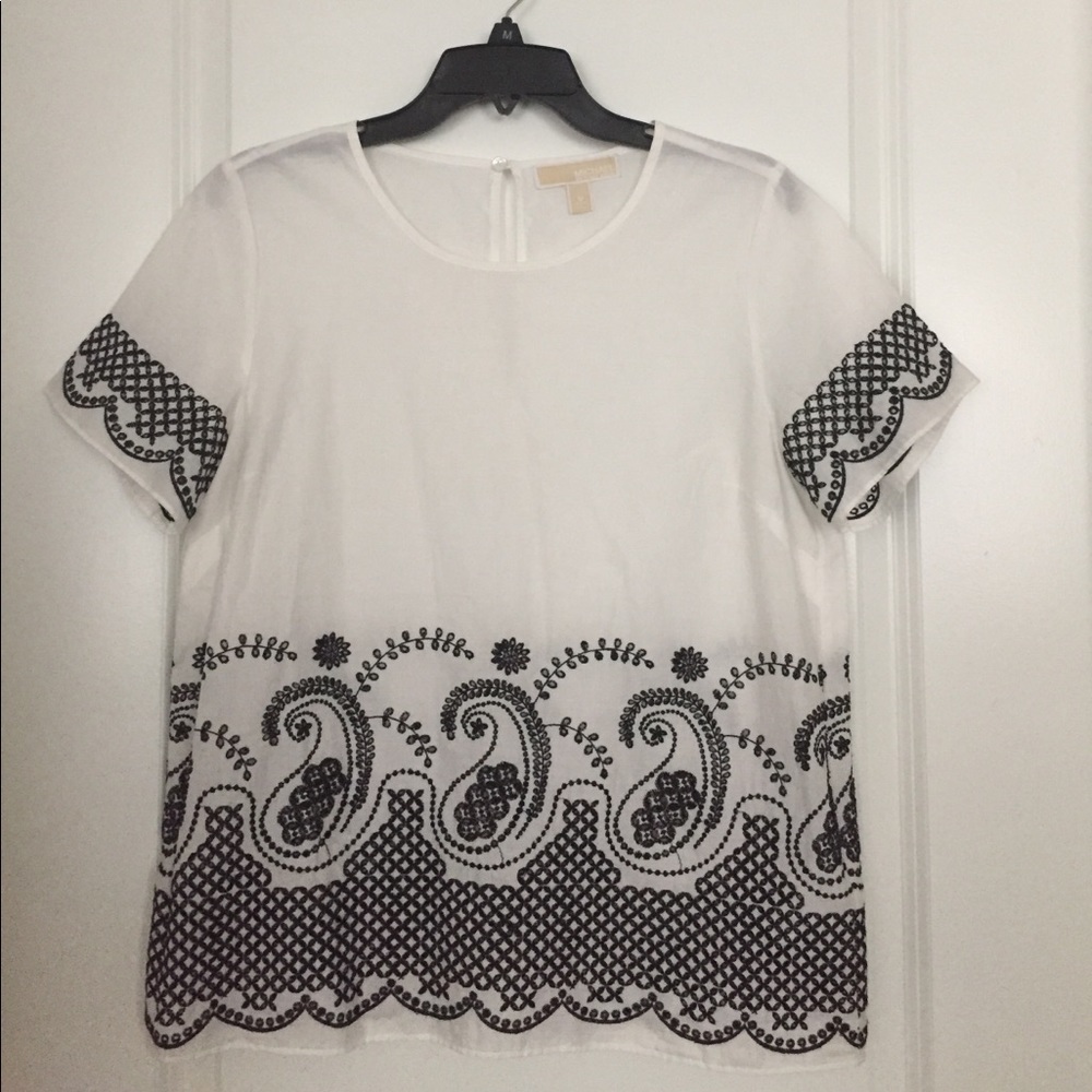 Michael Kors embroidered top