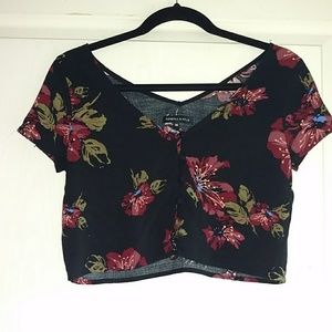 Pacsun Kendall and Kylie, XS, Floral Crop Blouse