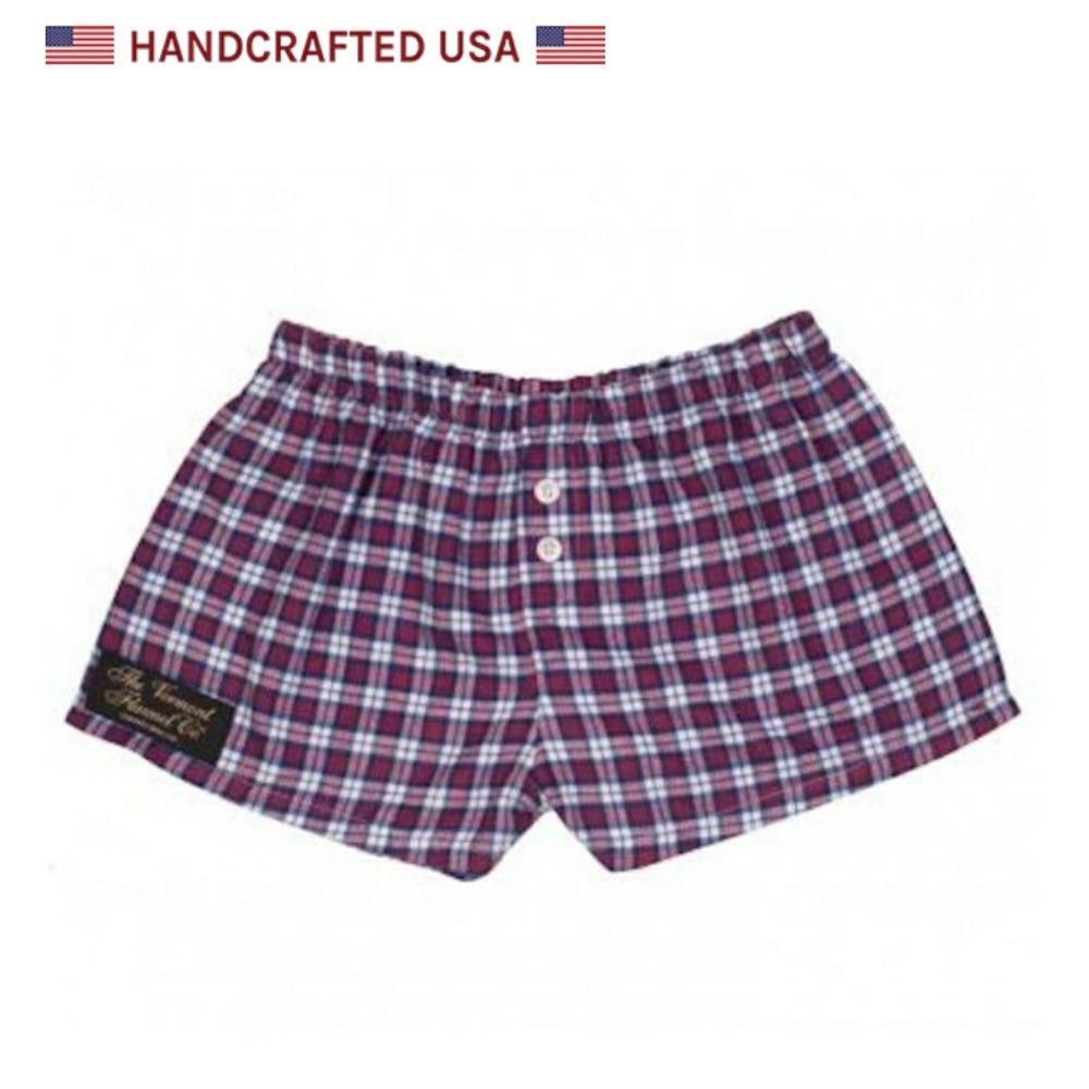 Vermont Flannel Dorm Shorts