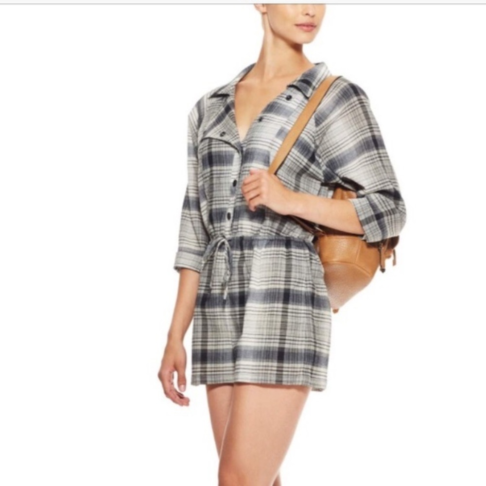➳ NWOT Plaid Romper