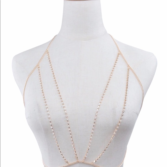 Isabella- Crystal Rhinestone 2 Layered Bralette - Picture 2 of 3