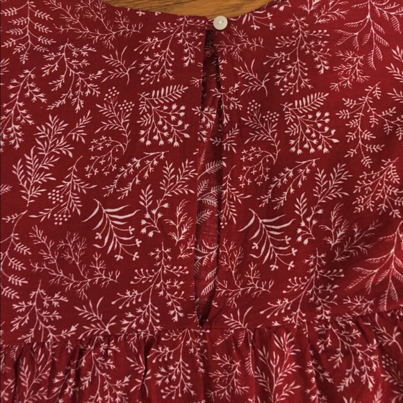 Red fall blouse - Picture 5 of 5
