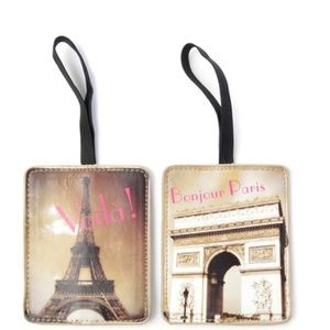 Bags - 5 for $25 -- Paris Luggage Tag Set of 2 Bags - 5 for $25 -- Paris Luggage Tag Set of 2
