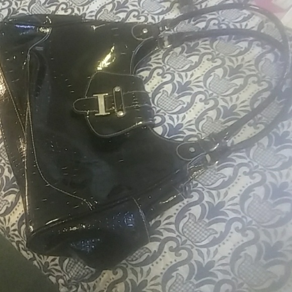 Black patent leather handbag - Picture 2 of 3