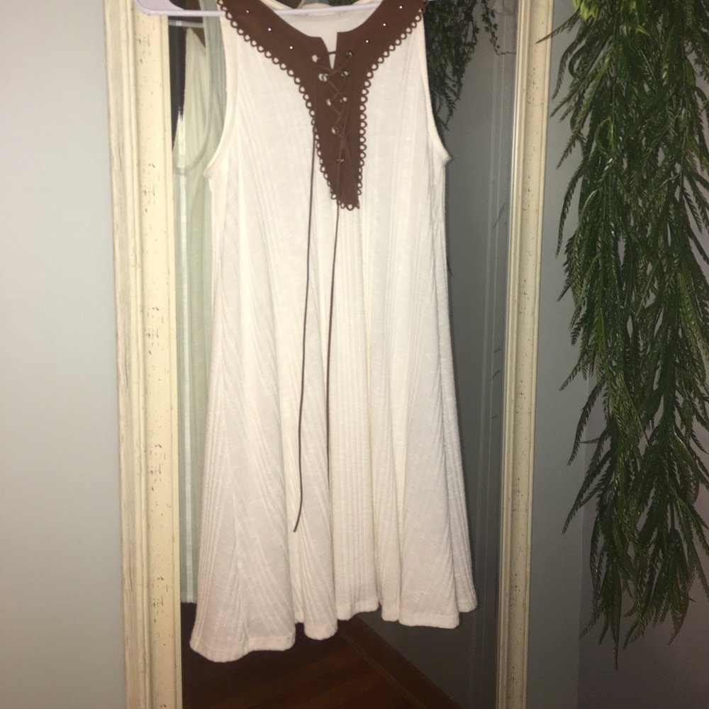 cream dress