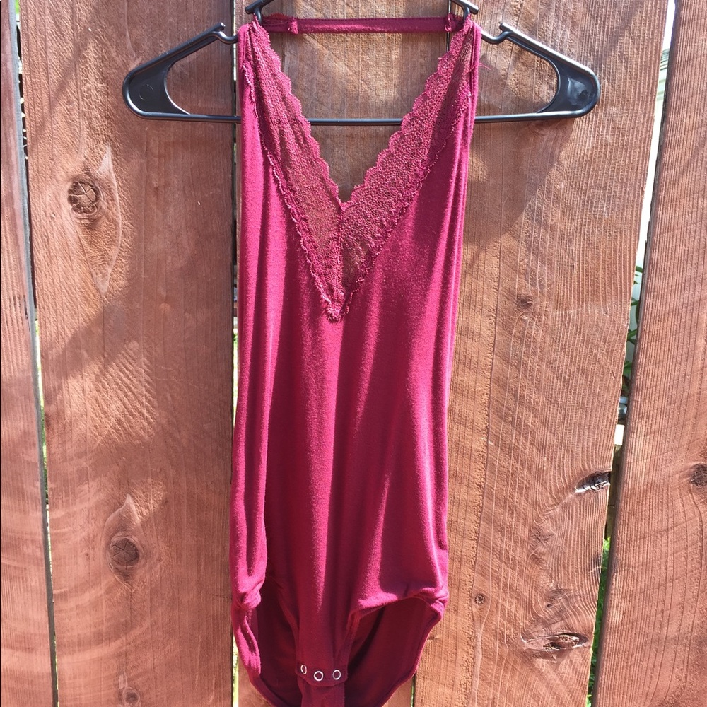 Lace Halter Bodysuit