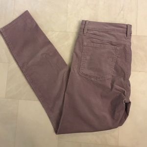 Ann Taylor loft lavender corduroy jeans skinny