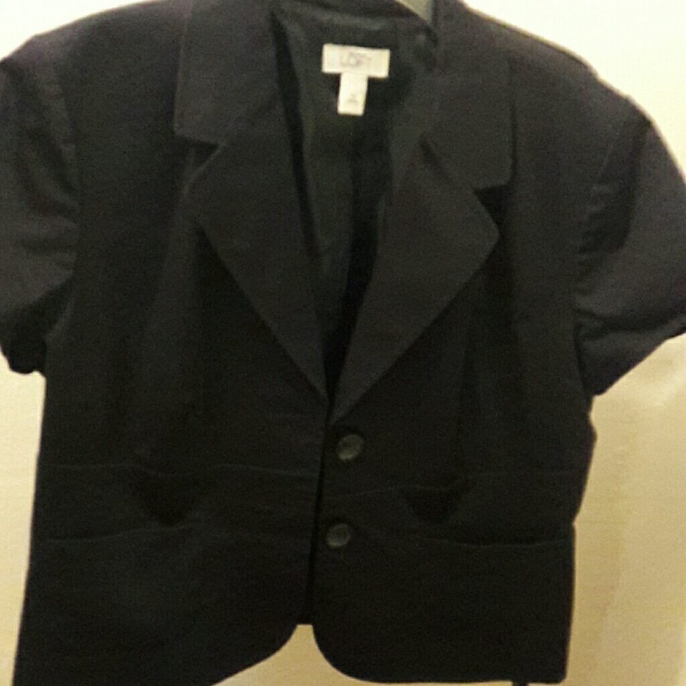 Classic short sleeve navy blazer from Loft