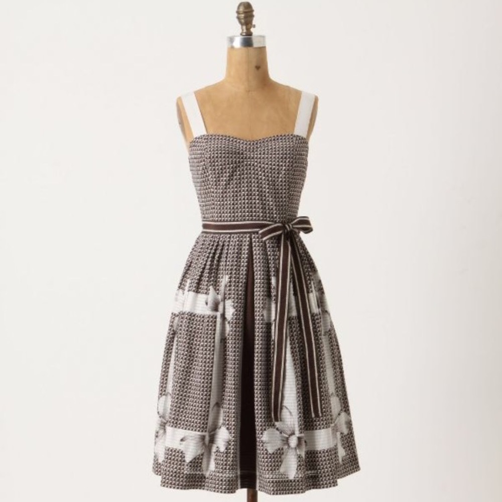 Anthropologie size 2 fit and flare dress