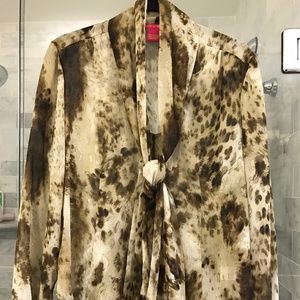 Sunny Leigh Animal Print Blouse