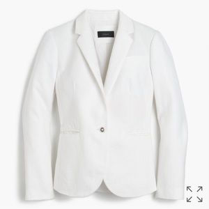 JCrew Campbell linen white blazer