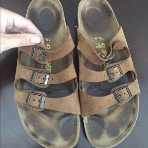 Tan Birkenstock Sandals - size 42