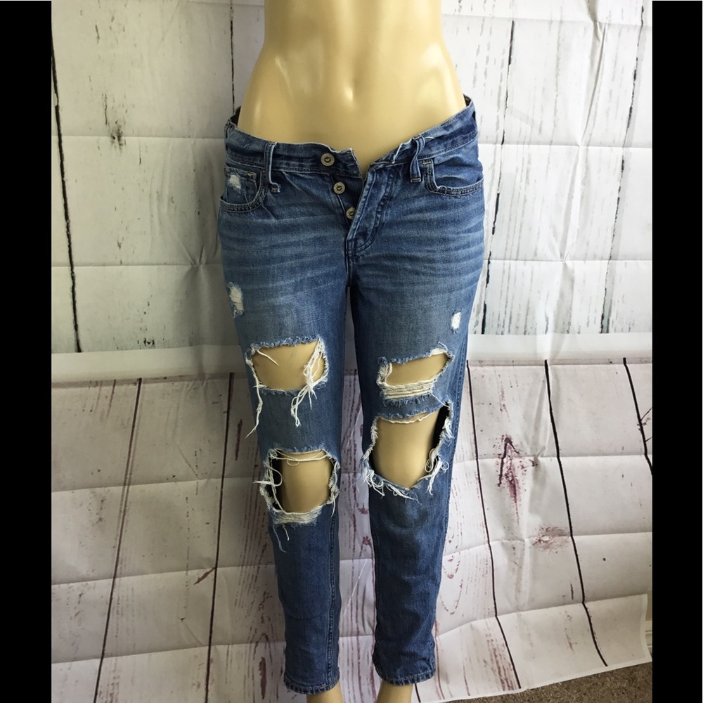 Hollister Jeans Destroyed Sz 3 w26