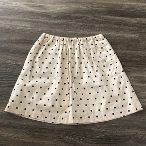 Madewell cream skirt
