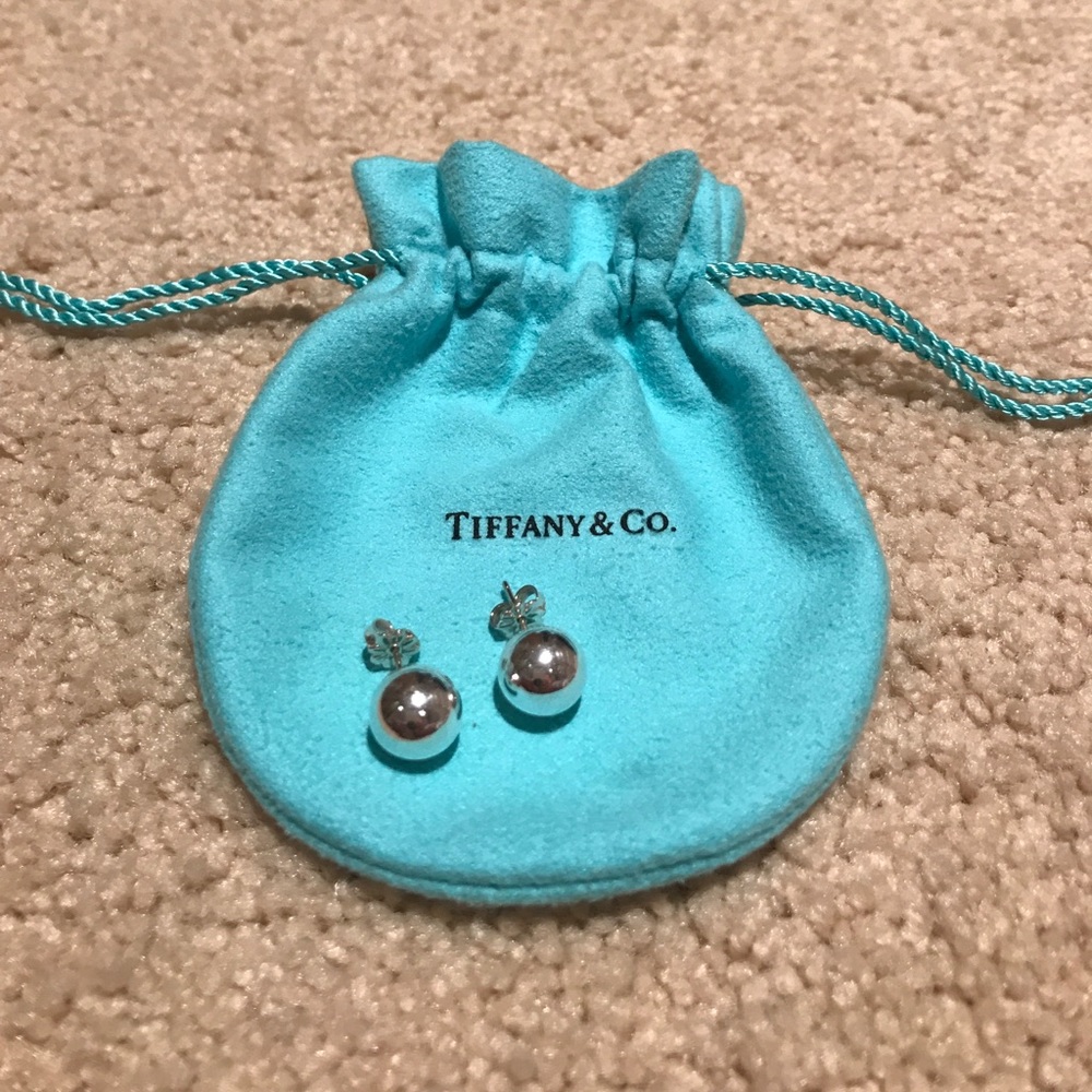 Tiffany & Co. Sterling Silver Bead Earrings