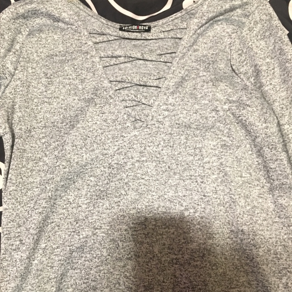 Long sleeve lace up