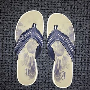 Navy Clark Flip Flop