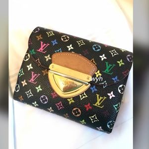 Authentic Black Multicolor Wallet Excellent!