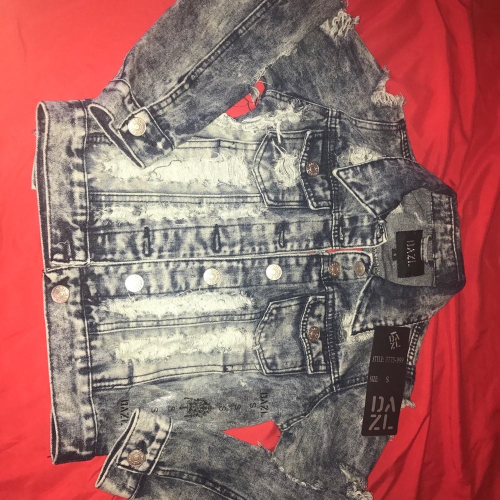 Ripped jeans jacket