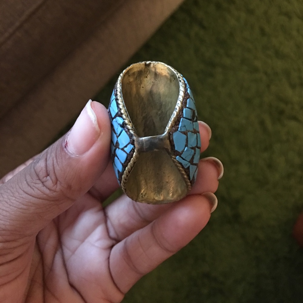 Turquoise statement ring - Picture 4 of 4
