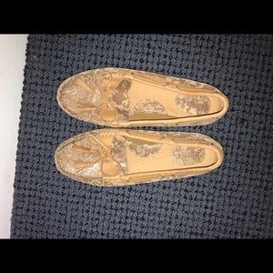 Tan b. o. c. moccasins