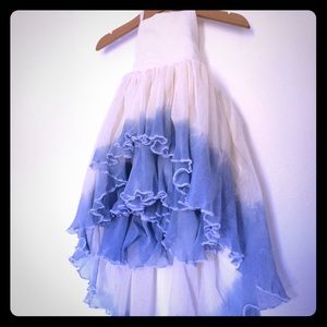 Boho high low baby dress