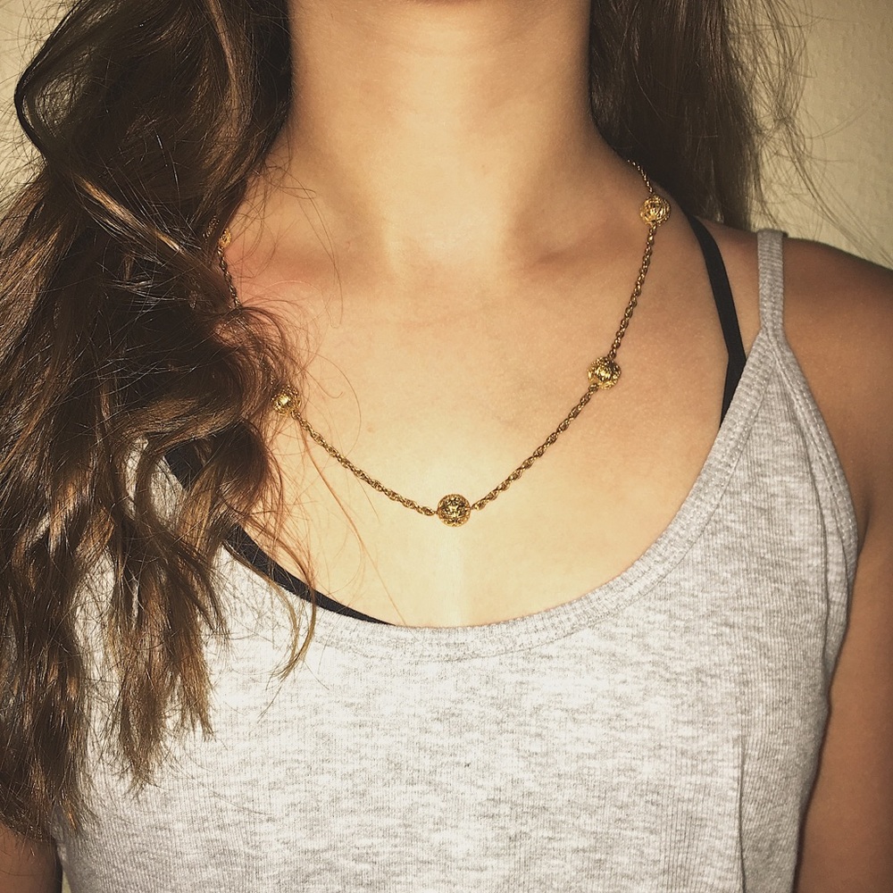 Golden Ornate Necklace