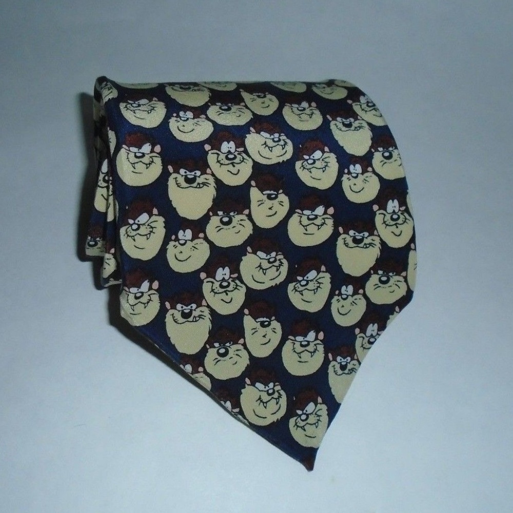 Vintage Looney Tunes Taz Neck Tie Tasmanian Devil