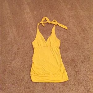 Guess yellow halter top