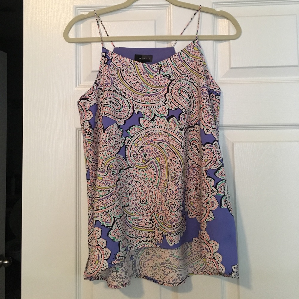 NWOT Limited paisley spaghetti top