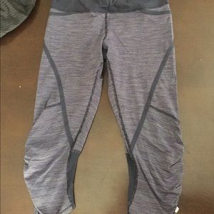 Lululemon Blue Striped Speed Crop size 6